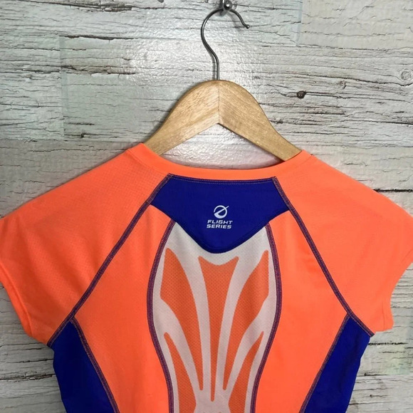 The north  face orange tee shirt athletic top size small flight series - Picture 8 of 8